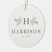 Rustige vakantiemonogram ornament foto's (Links)