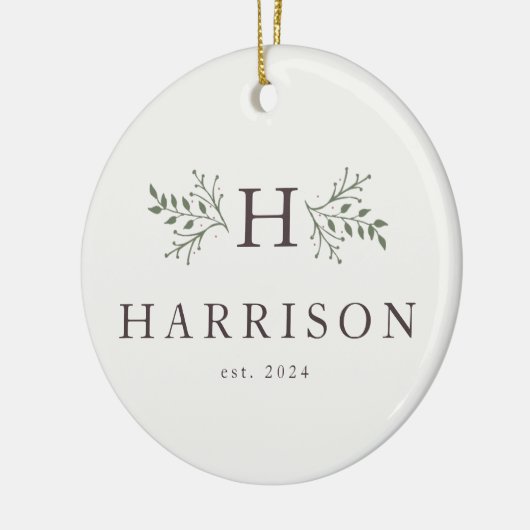 Rustige vakantiemonogram ornament foto's (Links)