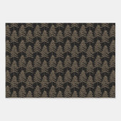 Rustige Vakantiepomp Black Gold Inpakpapier Vel (Voorkant)