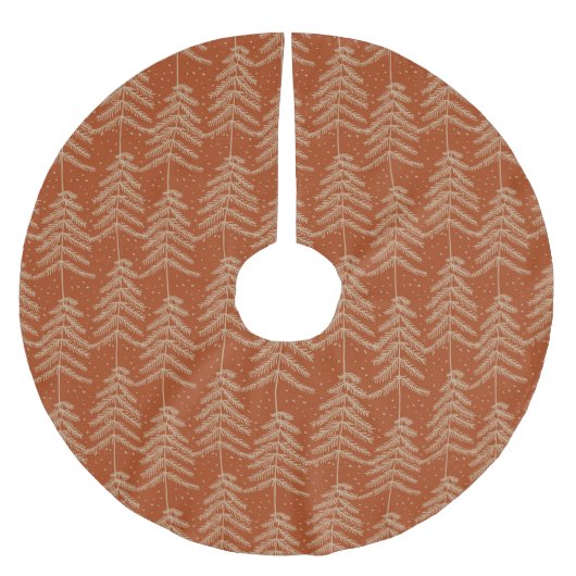 Rustige Vakantiepomp Rust Gold Kerstboom Rok (Voorkant)