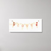Rustige Valentijn Banner II Canvas Afdruk (Voorkant)