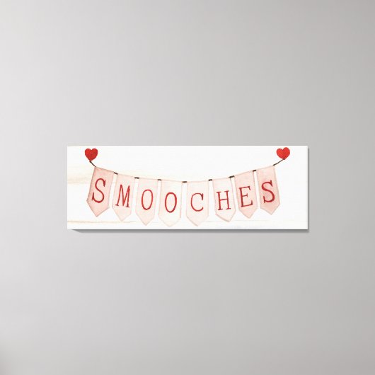 Rustige Valentijn Banner III Canvas Afdruk (Voorkant)