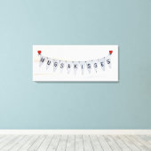 Rustige Valentijn Banner IV Canvas Afdruk (Insitu (Houten vloer))