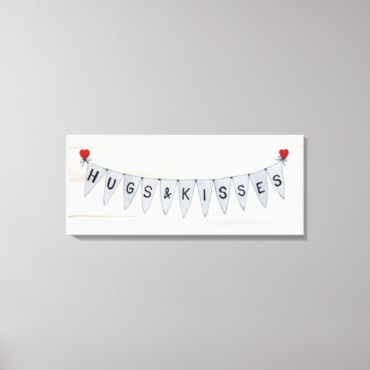 Rustige Valentijn Banner IV Canvas Afdruk (Voorkant)