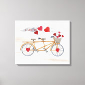 Rustige Valentijn fiets gebouwd voor twee Canvas Afdruk (Voorkant)