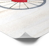 Rustige Valentijn fiets gebouwd voor twee Poster (Hoek)