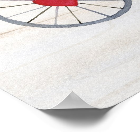 Rustige Valentijn fiets gebouwd voor twee Poster (Hoek)