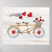 Rustige Valentijn fiets gebouwd voor twee Poster (Voorkant)