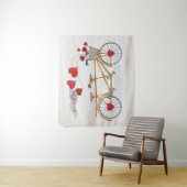 Rustige Valentijn fiets gebouwd voor twee Wandkleed (In situ)