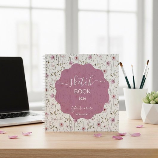 Rustige veldbloemen notitieboek