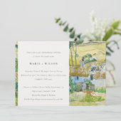 Rustige Velden: Landschap Rehearsal Dinner Kaart (Staand voorkant)