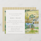 Rustige Velden: Landschap Rehearsal Dinner Kaart (Voorkant / Achterkant)