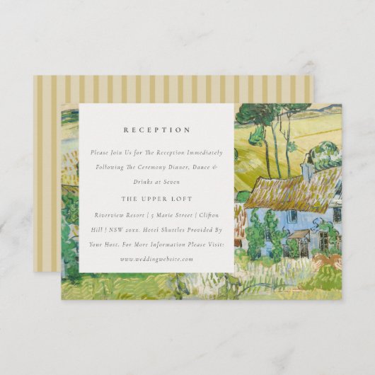 Rustige Velden — Landschap van het Bouw Informatiekaartje (Voorkant / Achterkant)