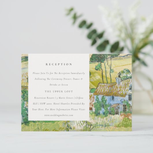 Rustige Velden — Landschap van het Bouw Informatiekaartje (Staand voorkant)