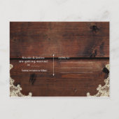 Rustige vensterstructuur en maden maken datum opsl aankondigingskaart (Achterkant)