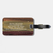 Rustige verf beroert zakenreizen op maat bagagelabel (Achterkant horizontaal)