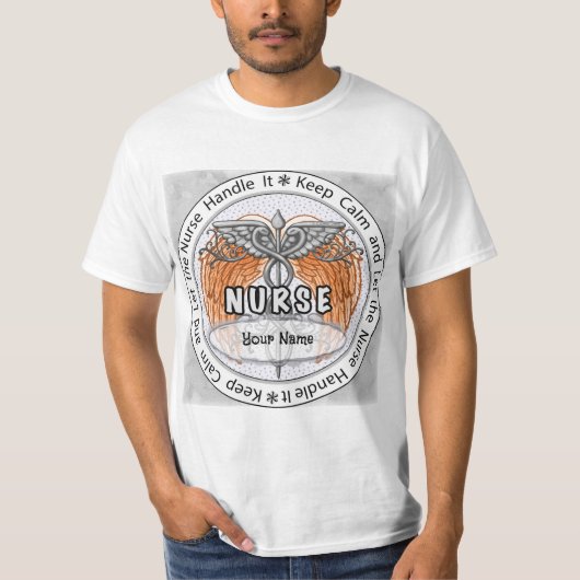 Rustige verpleegster t-shirt (Voorkant)