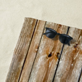 Rustige Verweerde Bruine Houten Plank Naadloos Pat Strandlaken