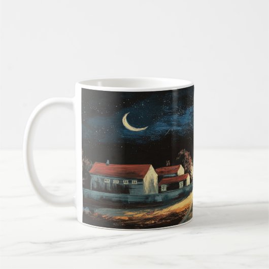 Rustige Village Crescent Moon Mok (Links)