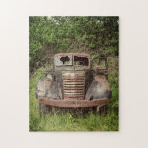 Rustige Vintage Automobile Truck uit het oude land