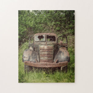 Rustige Vintage Automobile Truck uit het oude land Legpuzzel