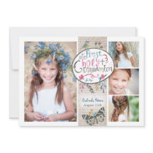 Rustige Vintage Beige Eerste Heilige Commune flora