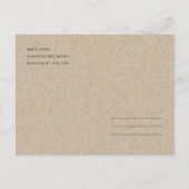 Rustige Violet Paarse Floral Leafy Wedding Bedankt Briefkaart (Achterkant)