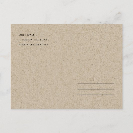 Rustige Violet Paarse Floral Leafy Wedding Bedankt Briefkaart (Achterkant)