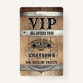 Rustige VIP-pas van Bachelor Party Badge (Voorkant)