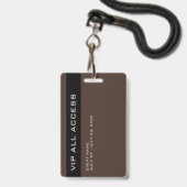 Rustige VIP van het Hout Alle Identiteitskaart van Badge (Achterkant met koord)