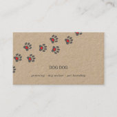 Rustige visitekaartje van hondenzetterpaden (Voorkant)