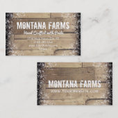 Rustige Visitekaartjes met florerende  (Voorkant / Achterkant)