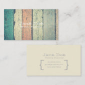 Rustige Visitekaartjes van hout (Voorkant / Achterkant)