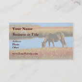 Rustige Visitekaartjes voor het grazen van landpaa (Achterkant)