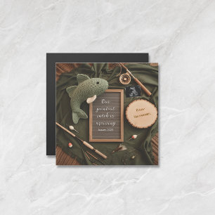 Rustige visser vader cadeau zwangerschap aankondig