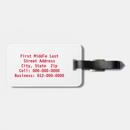 Rustige vlag Foto Tweede wijziging Amerikaanse gro Bagagelabel (Achterkant horizontaal)