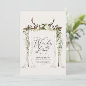 Rustige vleiende feestfoto christsmas save the date (Staand voorkant)