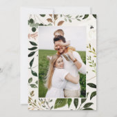 Rustige vleiende feestfoto christsmas save the date (Achterkant)