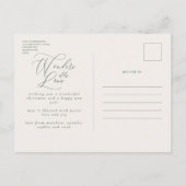 Rustige vleiende feestfoto christsmas uitnodiging briefkaart (Achterkant)