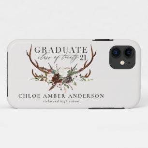 Rustige vlek en florale afstuderen Case-Mate iPhone case