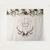 Rustige vlek florale gender laat baby shower zien wandkleed (Voorkant (horizontaal))