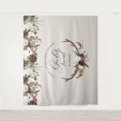 Rustige vlek florale gender laat baby shower zien wandkleed (Voorkant)