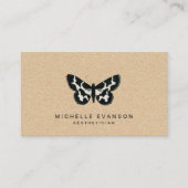 Rustige vlinder Logo Visitekaartje (Voorkant)
