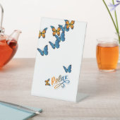 Rustige vlinders - inspireren en ontspannen reclamebord met voetstuk (Insitu)