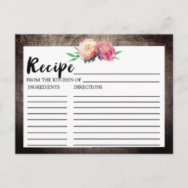 Rustige Vloeibaard Vrijgezellenfeest Recipe Kaarte Briefkaart