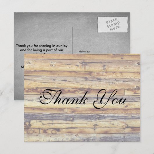 Rustige vloerbedekking | Hartelijk dank Briefkaart (Voorkant / Achterkant)