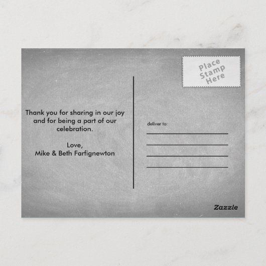 Rustige vloerbedekking | Hartelijk dank Briefkaart (Achterkant)