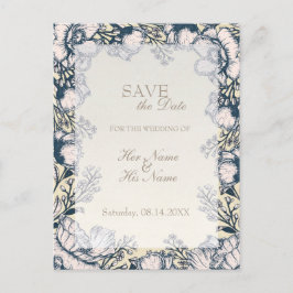 Rustige  Vloerbloem BEVESTIGEN de Datum Aankondigingskaart