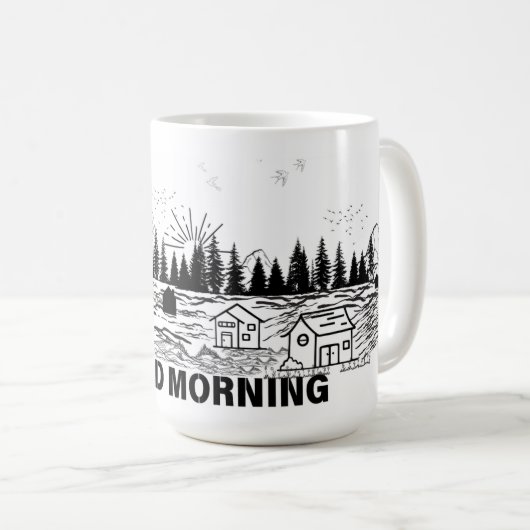 rustige vlucht koffiemok (Voorkant rechts)