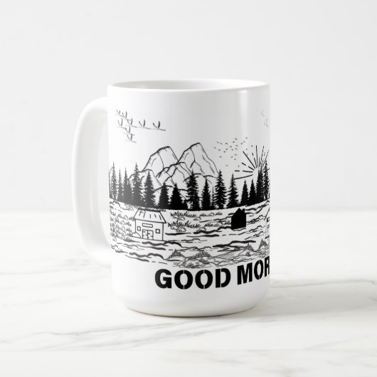 rustige vlucht koffiemok (Voorkant links)